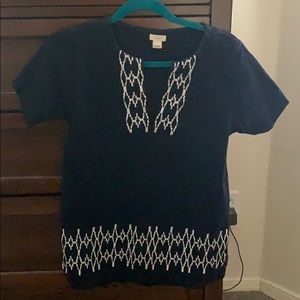 Navy blue short sleeve
